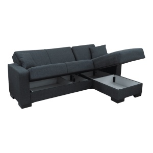 Coltar extensibil reversibil, Dumma, Antracit, 226x146x86 cm - Img 3