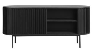 Comoda SIENA, Negru, 45x73x160 cm - Img 4