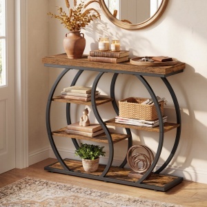 Consola Dacey, Maro rustic, 100x30x81.5 cm