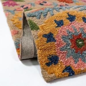 Covor Amira Floral Wool Multicolor 160x230 cm - Img 3