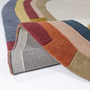 Covor oval Emryc Wool Multicolor 200x290 cm - Img 3