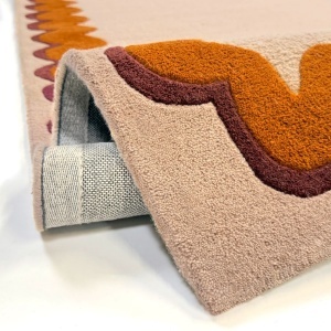 Covor Wiggle Wool Portocaliu 200x290 cm - Img 2