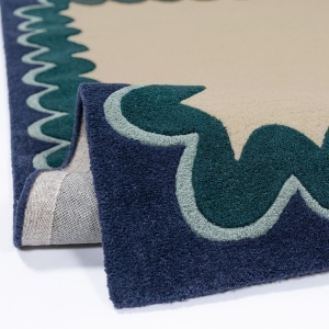 Covor Wiggle Wool Turcoaz 160x230 cm - Img 2