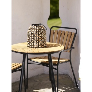 Felinar decorativ Pinto, Natural, 24x24x28.5 cm - Img 2