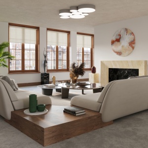 Lustra Arena Gri 55x55x11 cm - Img 6