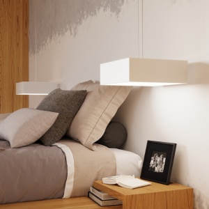 Lustra Horus Alb 55x55x11 cm - Img 8
