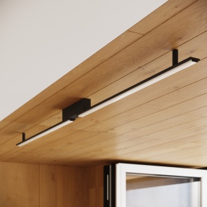 Lustra LED Lagom Negru 4000K 181x4x7 cm - Img 13