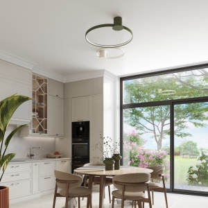 Lustra LED Rio 110 Bej 3000K 110x115x16 cm - Img 14