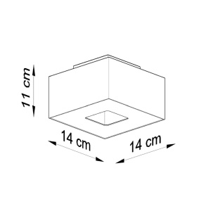 Lustra Mono Alb 14x14x11 cm - Img 4