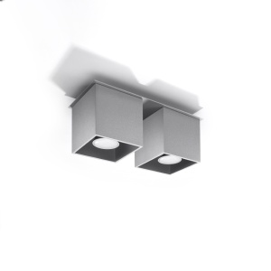 Lustra Quad Gri 26x11x12 cm - Img 2
