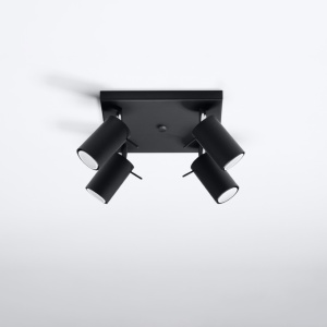 Lustra Ring Negru 25x25x16 cm - Img 2