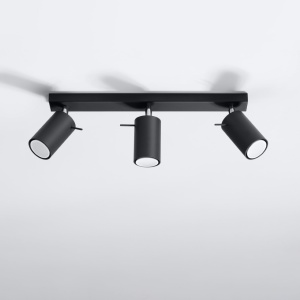 Lustra Ring Negru 45x6x16 cm - Img 2