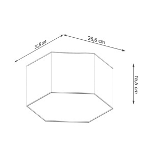 Lustra Sunde Alb 30.5x26.5x15.5 cm - Img 7