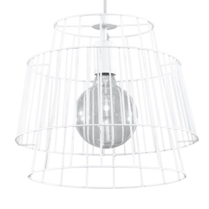 Lustra suspendata Gate Alb 35x35x130 cm