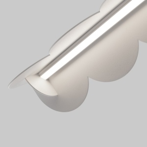 Lustra suspendata LED Biscuit Alb 4000K 131x13x200 cm - Img 6