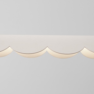 Lustra suspendata LED Biscuit Bej 4000K 131x13x200 cm - Img 5
