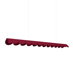 Lustra suspendata LED Biscuit Burgundy 3000K 131x13x200 cm - Img 1