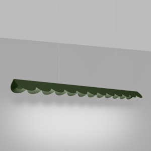 Lustra suspendata LED Biscuit Olive 4000K 131x13x200 cm - Img 3