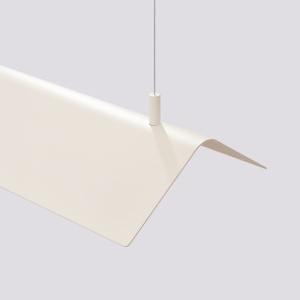 Lustra suspendata LED Elva Bej 4000K 150x27.5x200 cm - Img 6