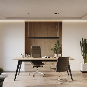 Lustra suspendata LED Farge Negru 3000K 120x8x150 cm - Img 12