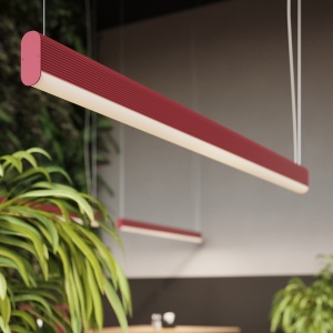 Lustra suspendata LED Farge Roz 4000K 120x8x150 cm - Img 14
