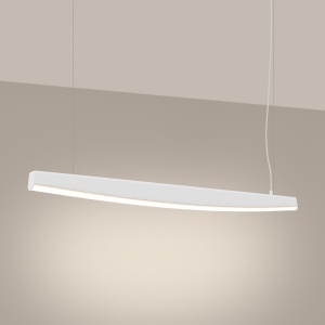 Lustra suspendata LED Jorun 120 Alb 3000K 120x3x210 cm - Img 3