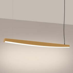 Lustra suspendata LED Jorun 150 Auriu 3000K 150x3x210 cm - Img 3