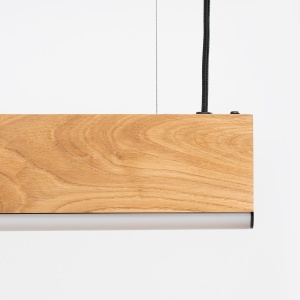 Lustra suspendata LED Lykke Stejar 3000K 120x3.5x150 cm - Img 8