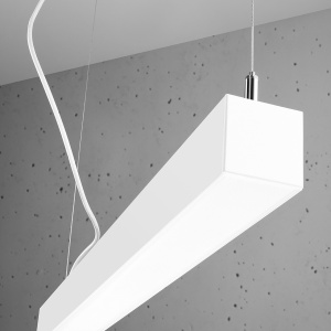 Lustra suspendata LED Pinne Alb 3000K 150x6x150 cm - Img 6