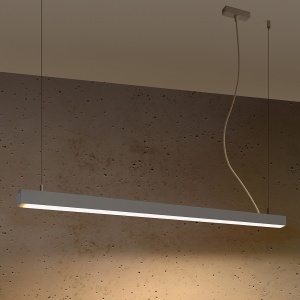 Lustra suspendata LED Pinne Gri 3000K 118x6x150 cm - Img 3