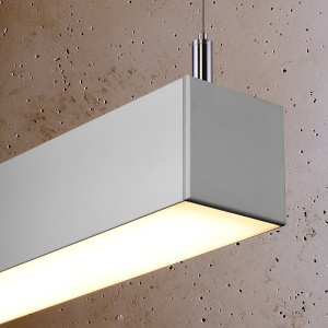 Lustra suspendata LED Pinne Gri 3000K 150x6x150 cm - Img 5