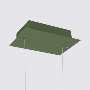 Lustra suspendata LED Rio 55 Olive 4000K 55x16x150 cm - Img 8