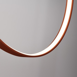 Lustra suspendata LED Rio 55 Rosu 3000K 55x16x150 cm - Img 7