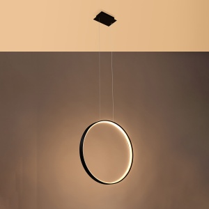 Lustra suspendata LED Rio Negru 3000K 55x16x150 cm - Img 3
