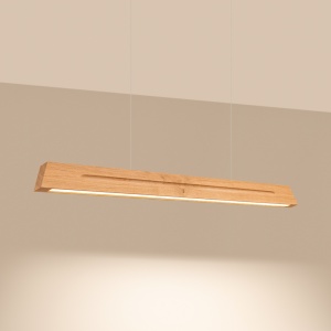 Lustra suspendata LED Skog Stejar 3000K 120x5.5x210 cm - Img 3