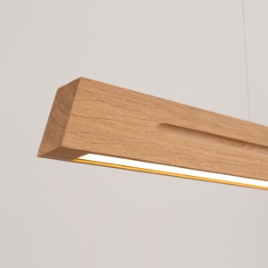 Lustra suspendata LED Skog Stejar 4000K 150x5.5x210 cm - Img 4