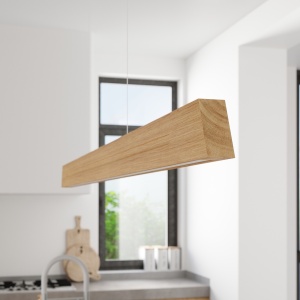 Lustra suspendata LED Skog Stejar 4000K 150x5.5x210 cm - Img 14