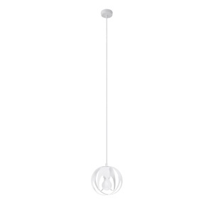 Lustra suspendata Tulos Alb 16x16x125 cm