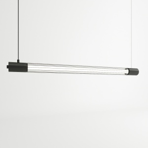 Lustra suspendata Valo Negru 6000K 95x8x150 cm - Img 2