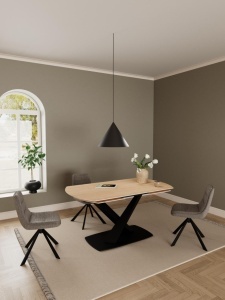 Masa dining Morella, Maro, 77x240x90 cm