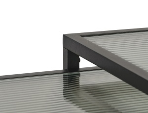 Masa laterala BRONCO, Transparent, 50-45x50-45x50-45 cm - Img 4