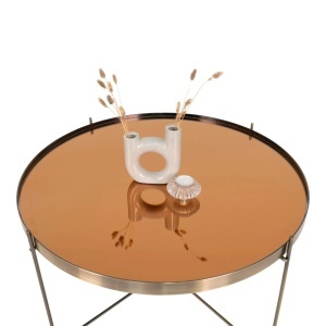 Masuta de cafea Venezia, Argintiu, 70x70x40 cm
