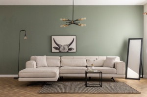 Modular Γωνιακός Καναπές Jivago Μπεζ 198x308x78 cm