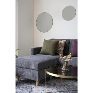 Oglinda de perete Jersey, Auriu, 40x40x0.5 cm - Img 2