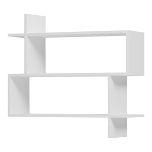 Raft de perete, Parallel, Alb, 22x70x65.5 cm - Img 4