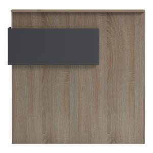 Receptie birou, Optima, Gri, 40x110x110 cm - Img 6