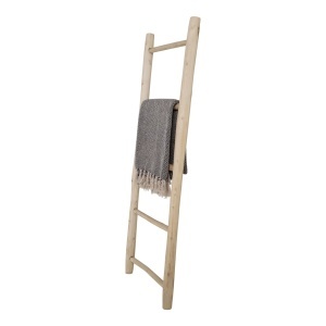 Scara decorativa pentru prosoape si haine, Natural, 5x50x150 cm