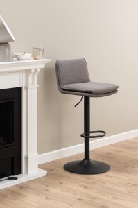 Scaun de bar Flynn V2, Gri, 107x44x53 cm