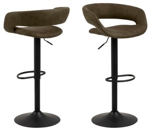 Scaun de bar Grace, Verde, 101x54.5x48.5 cm - Img 2