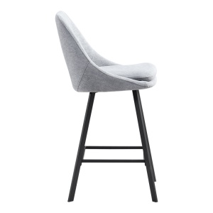 Scaun de bar Initiate, Gri, 48x56x98 cm - Img 3